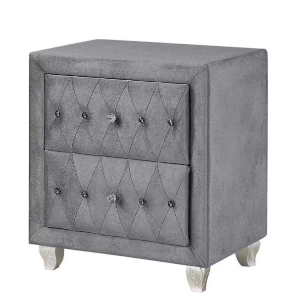 Deanna Gray 2-Drawer Rectangle Nightstand